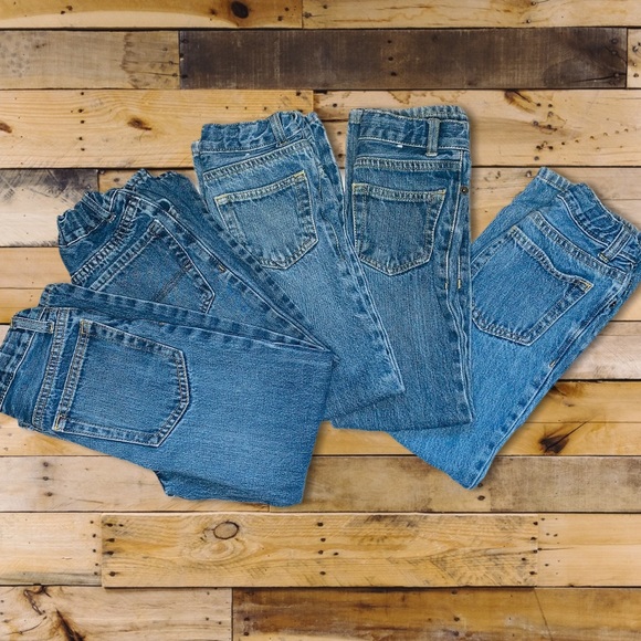 Crazy 8 Other - (5) Boys Bundle Lot Straight Denim Blue Jeans